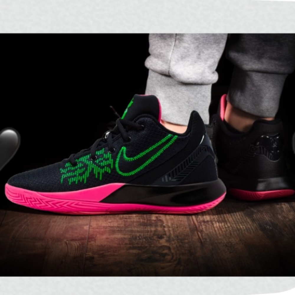 Nike KYRIE basketball sneakers fashion shoes sports athletic green pink black